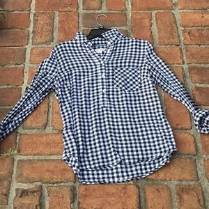 Black and white plaid shirt